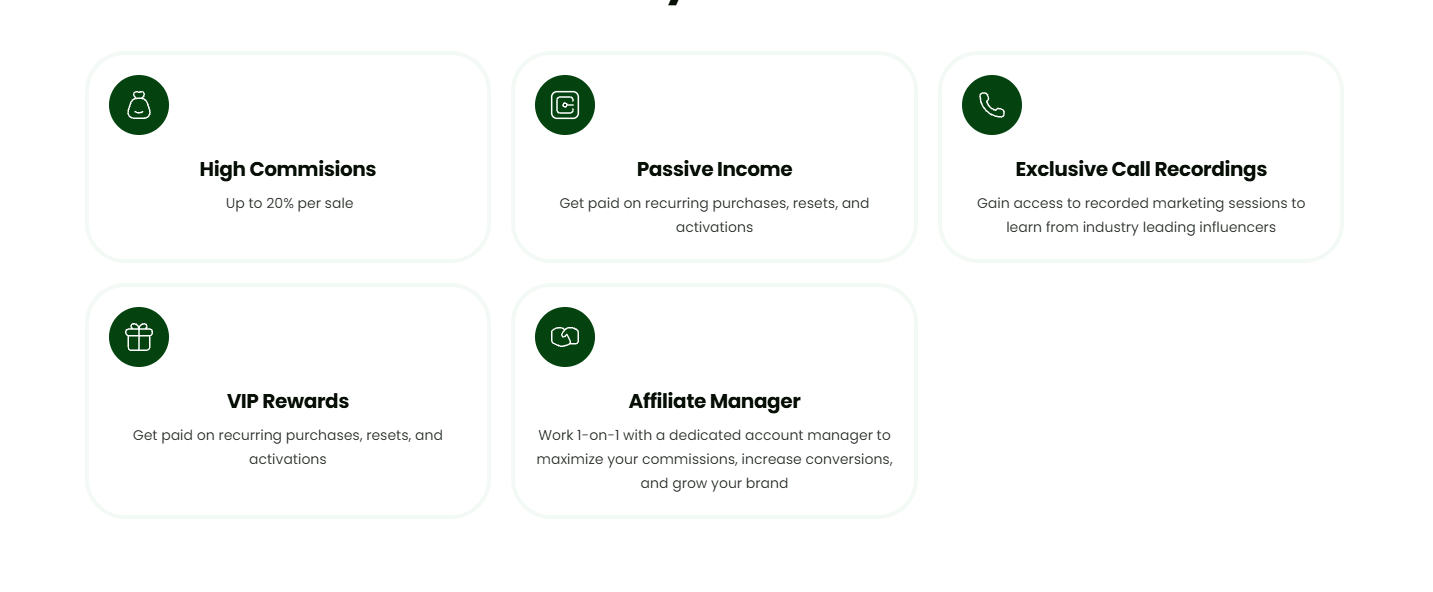 User generating a unique Top One referral link on the platform